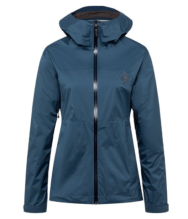 Black Diamond bunda W Stormline Stretch Rain Shell, modrá, S